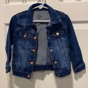 Toddler girl dark wash jean jacket